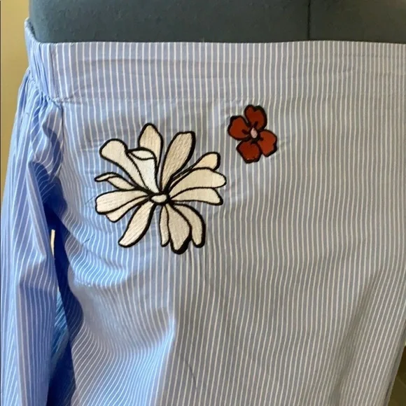 ELOQUII Off Shoulder Cotton Top Size 20 - Picture 6 of 8